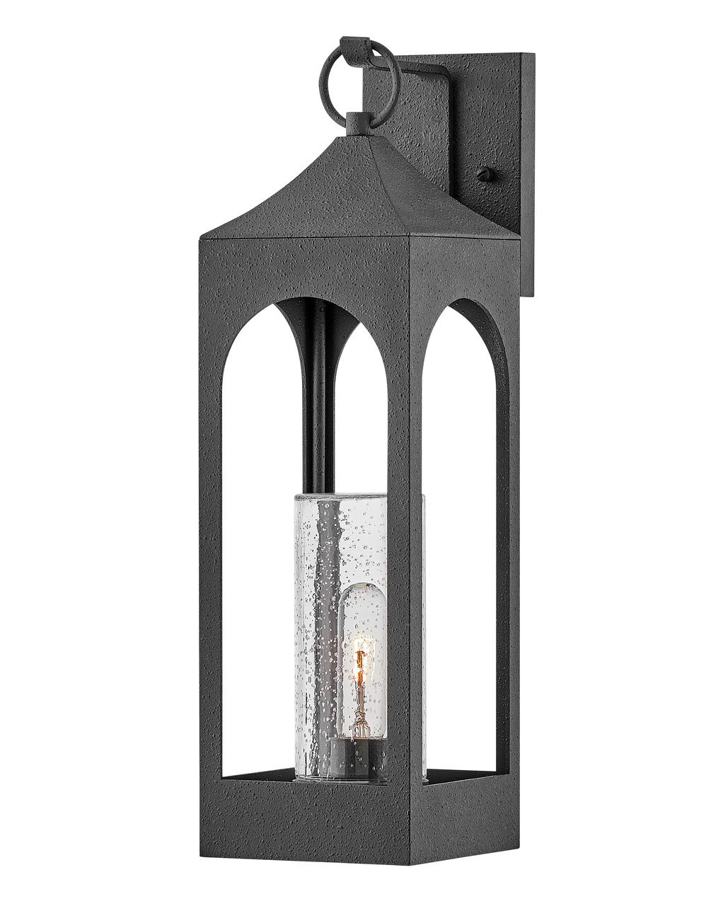Amina LED Wall Mount in Distressed Zinc