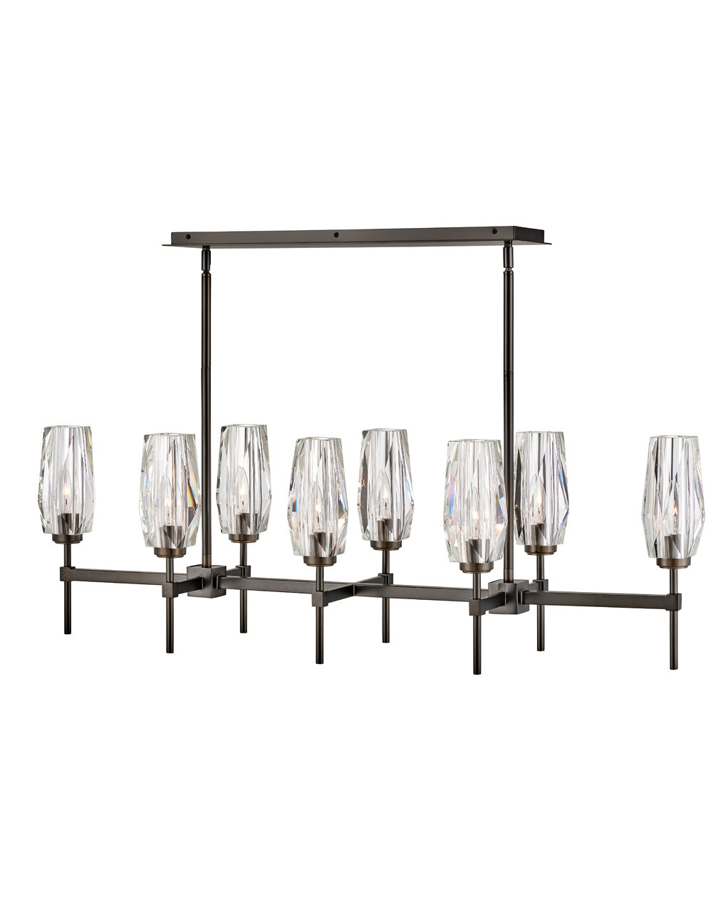 Ana LED Linear Chandelier in Black Oxide