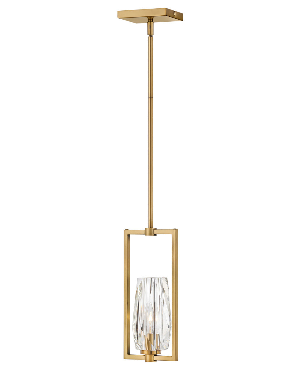 Ana LED Pendant in Heritage Brass