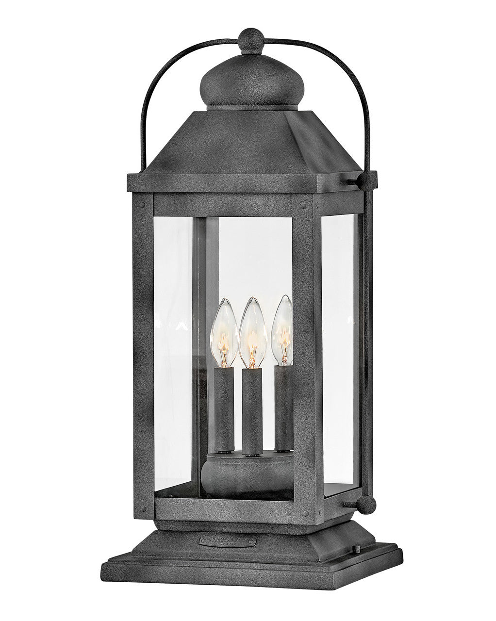 Anchorage LED Outdoor Lantern in Aged Zinc