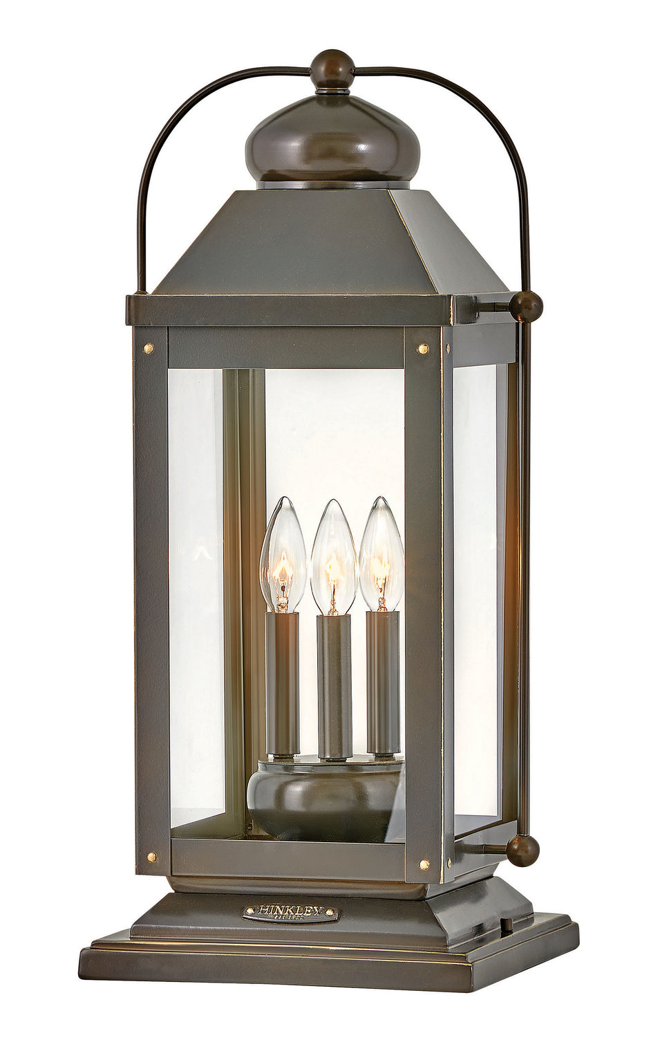 Anchorage LED Outdoor Lantern in Light Oiled Bronze