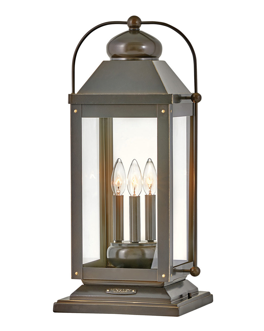Anchorage LED Outdoor Lantern in Light Oiled Bronze
