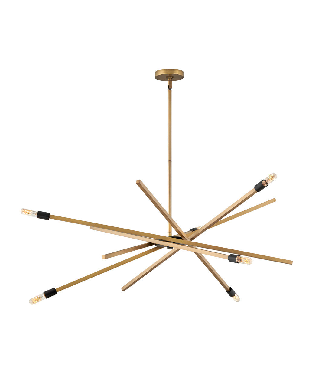 Archer LED Chandelier in Heritage Brass