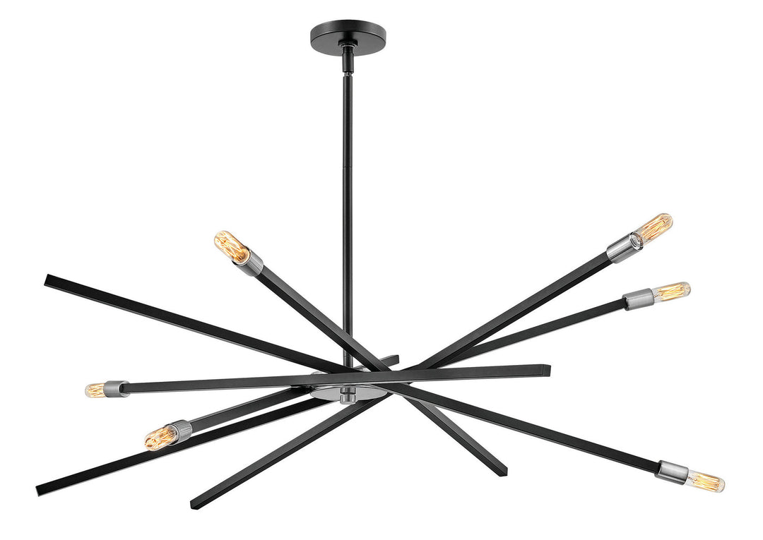 Archer LED Chandelier in Satin Black