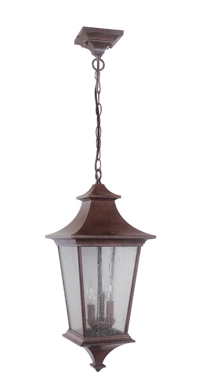 Argent Three Light Pendant in Aged Bronze Textured