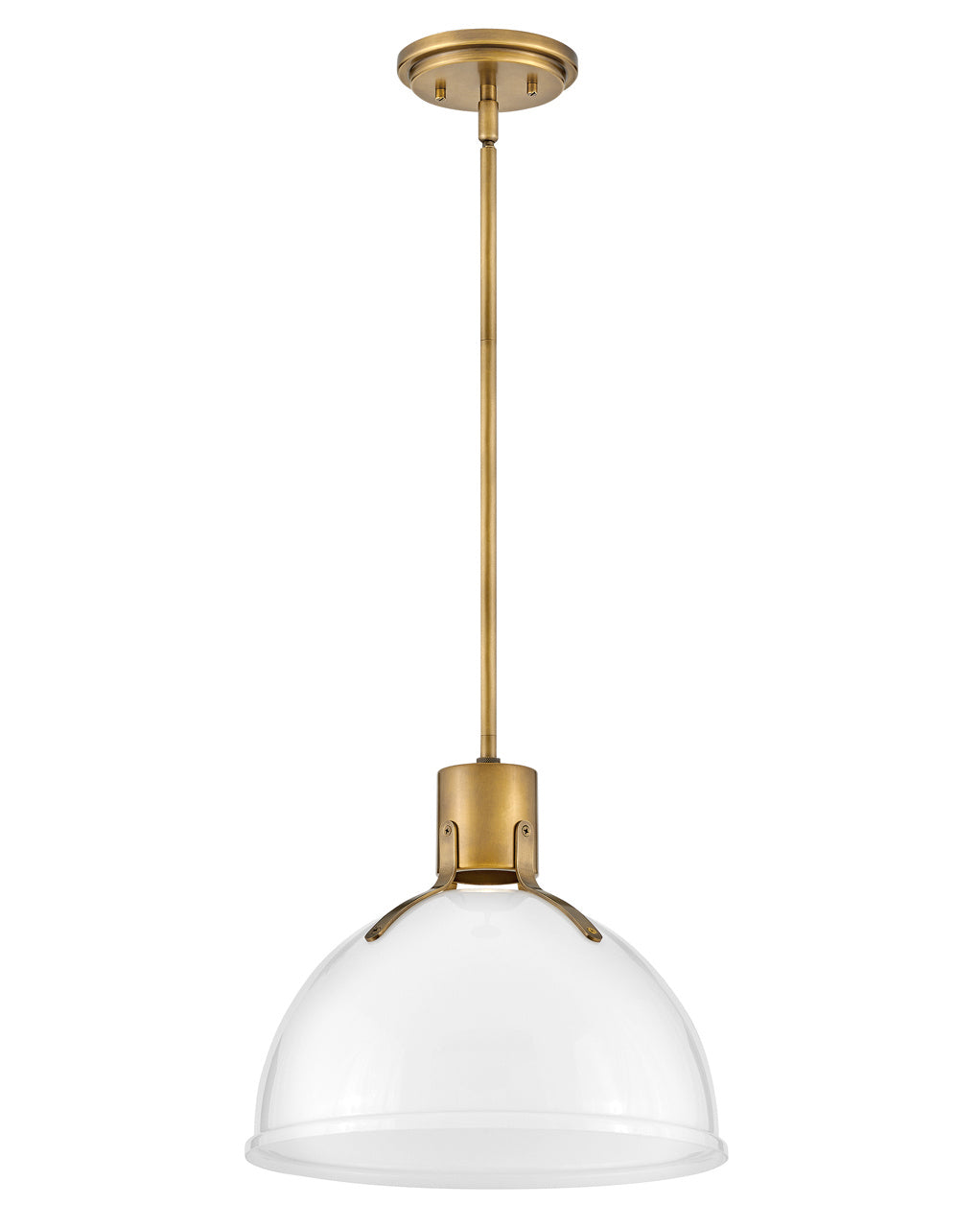 Argo LED Pendant in Heritage Brass