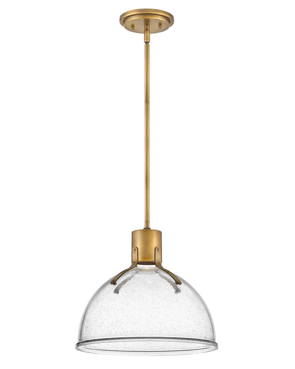 Argo LED Pendant in Heritage Brass