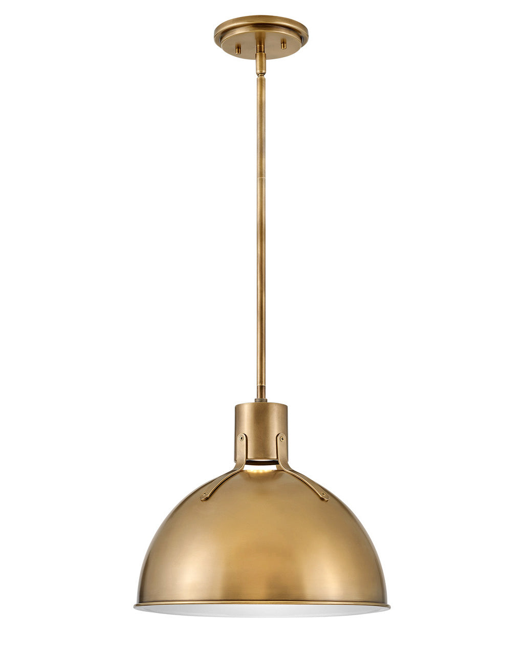 Argo LED Pendant in Heritage Brass