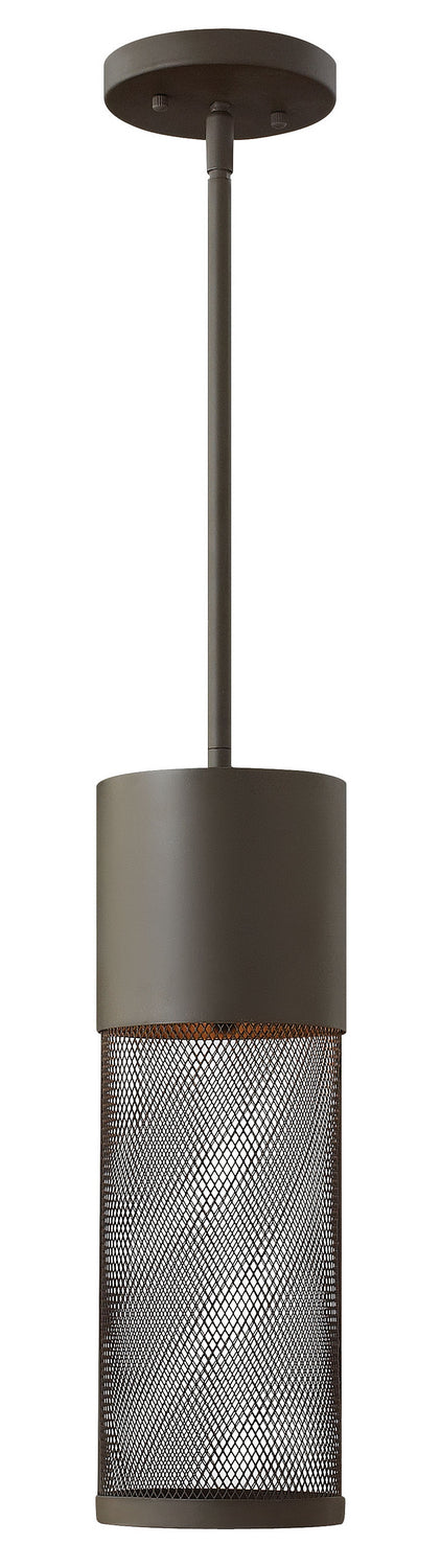 Aria LED Hanging Lantern in Buckeye Bronze