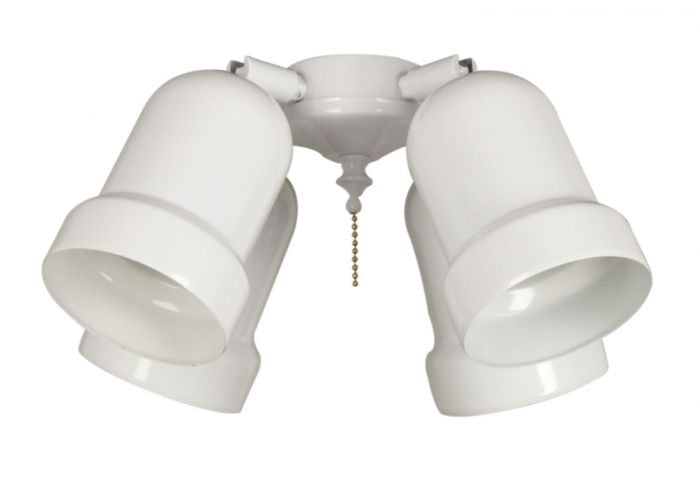 Armed LED Ceiling Fan Light Kit in White