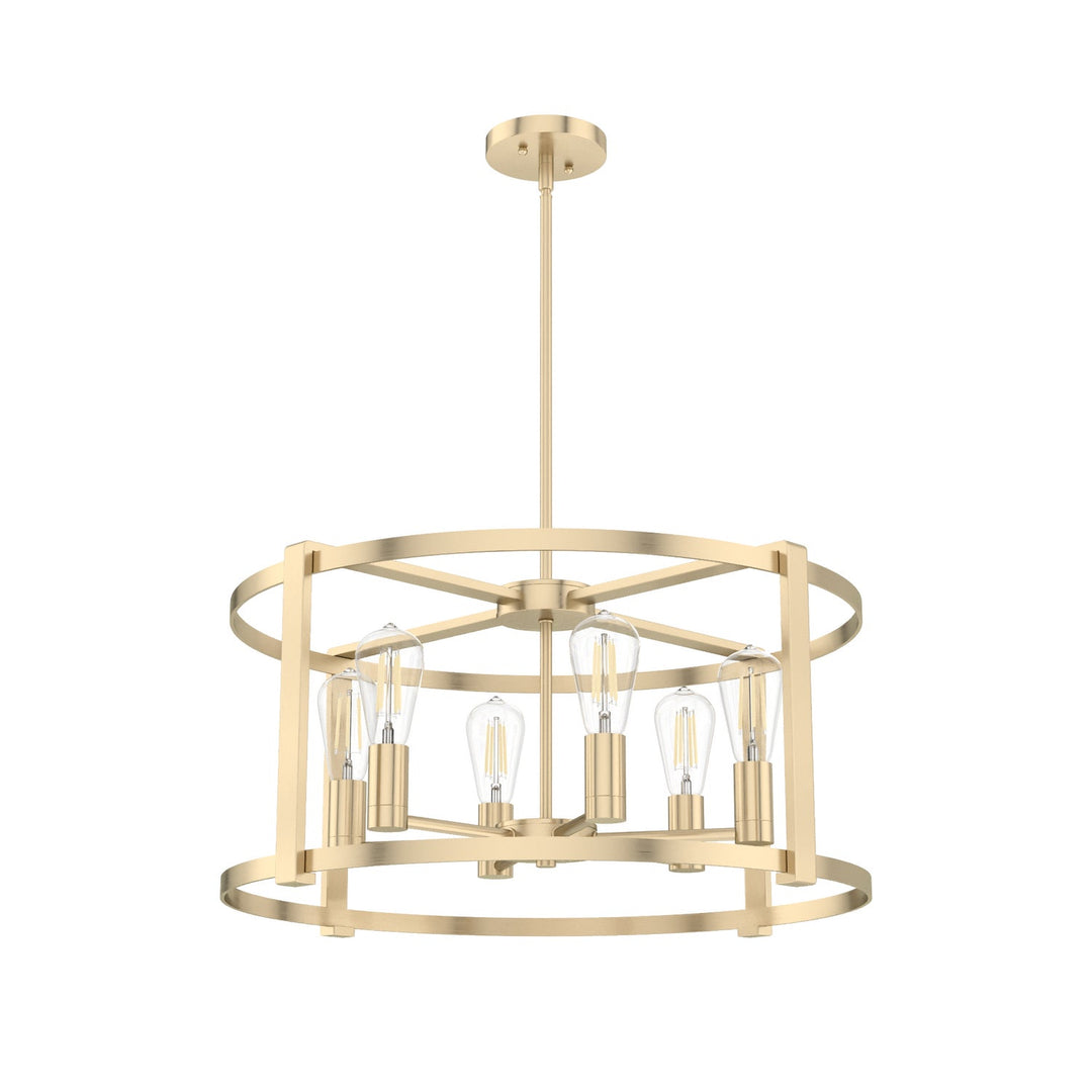 Astwood Six Light Chandelier in Alturas Gold