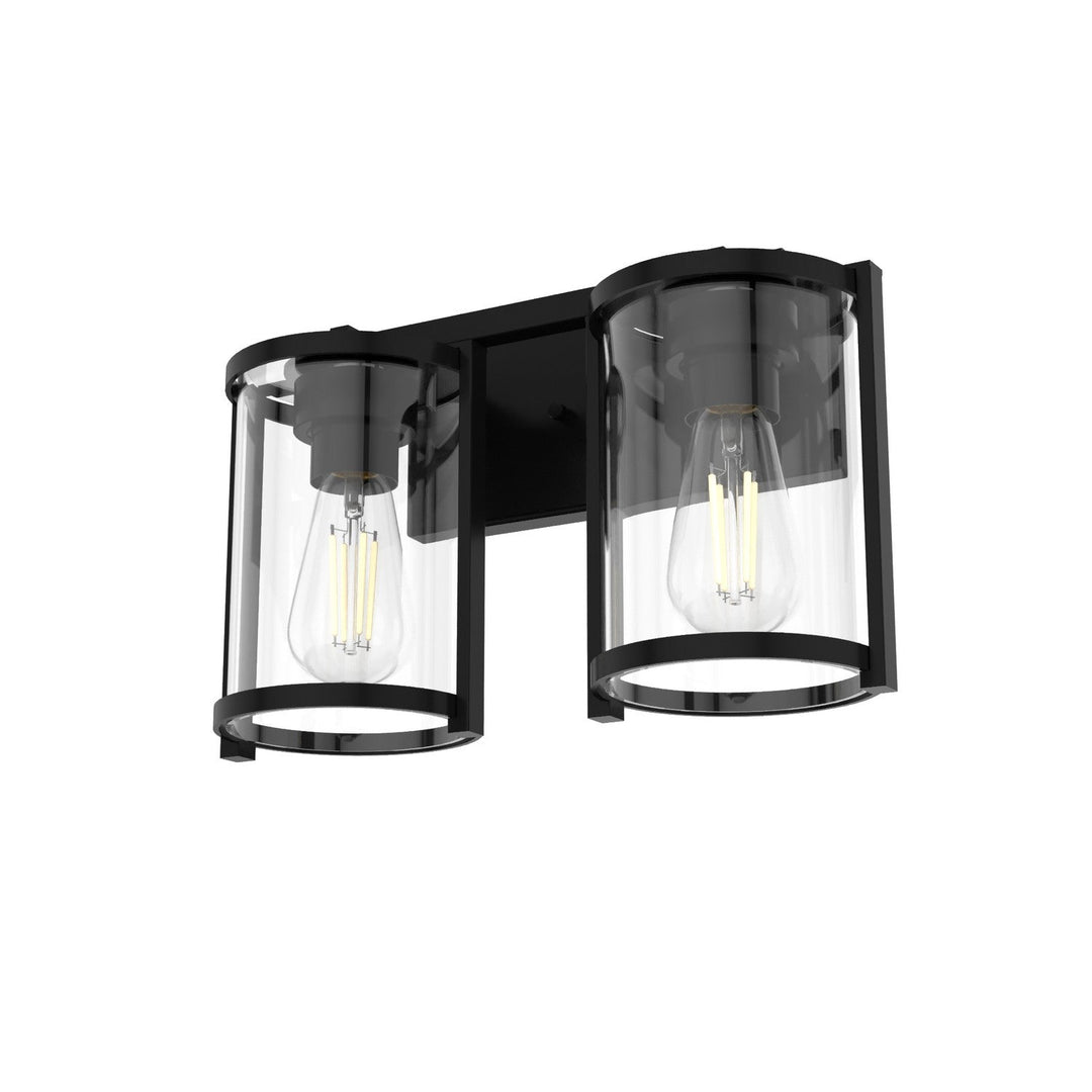 Astwood Two Light Vanity in Matte Black