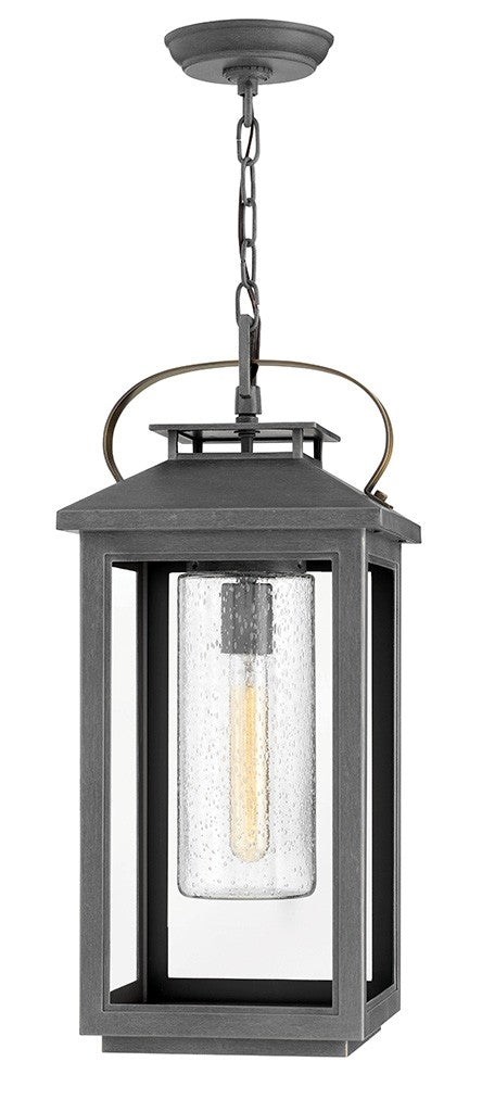 Atwater LED Hanging Lantern in Ash Bronze