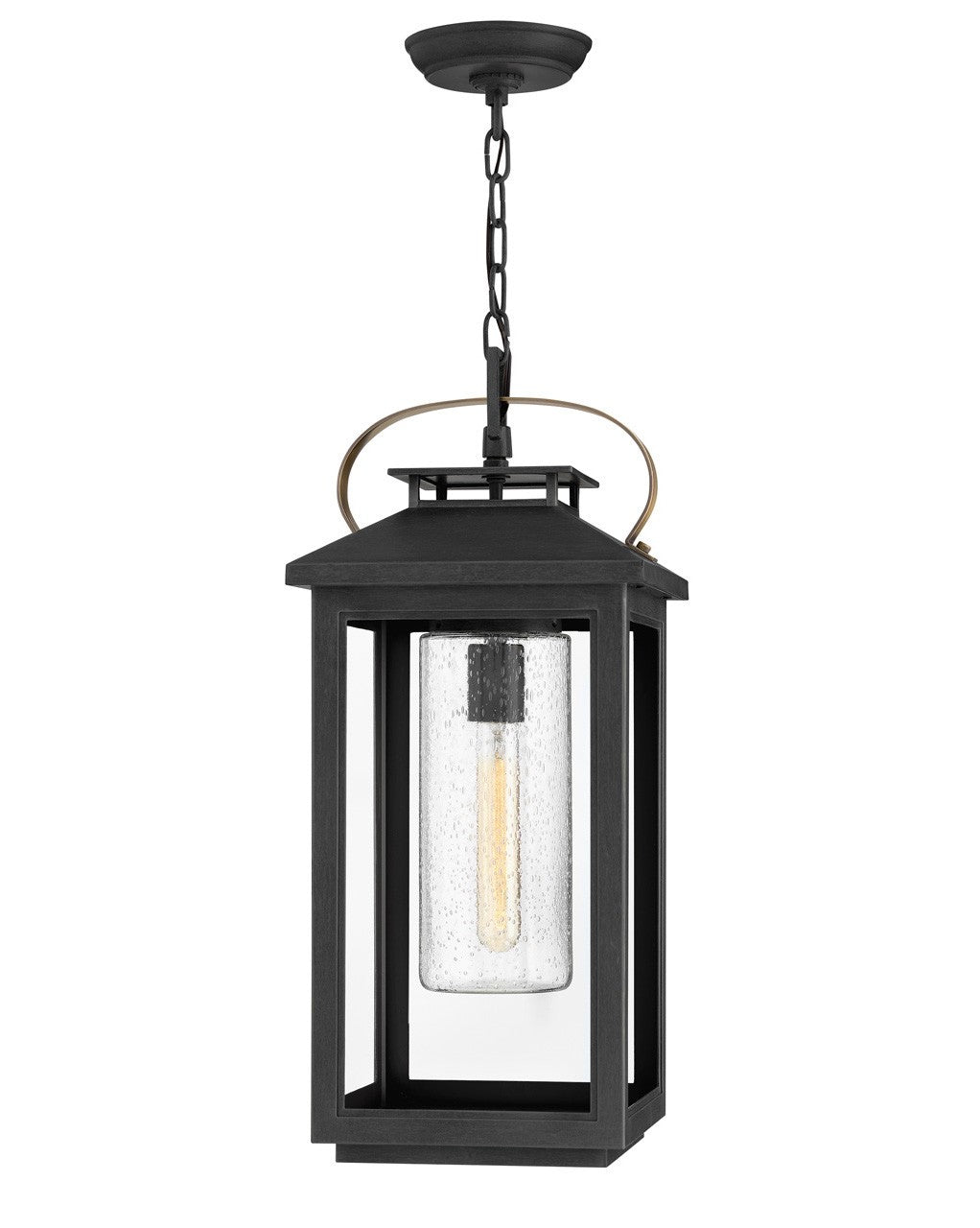 Atwater LED Hanging Lantern in Black