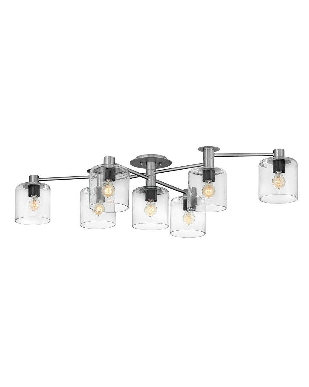Axel LED Foyer Pendant in Brushed Nickel