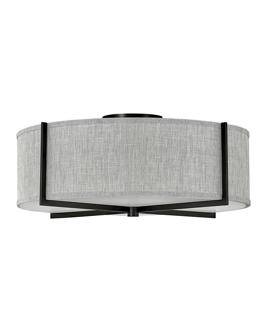 Axis Heathered Gray LED Foyer Pendant in Black
