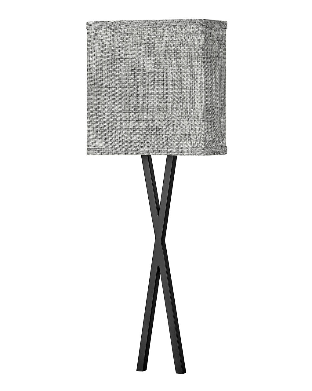 Axis Heathered Gray LED Wall Sconce in Black