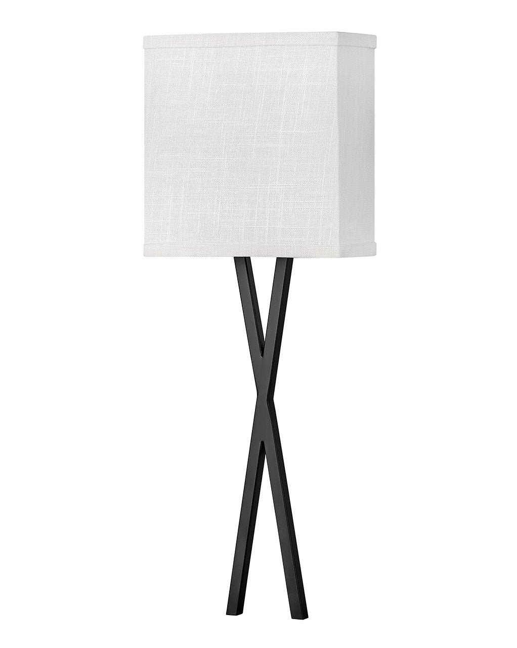 Axis Off White LED Wall Sconce in Black