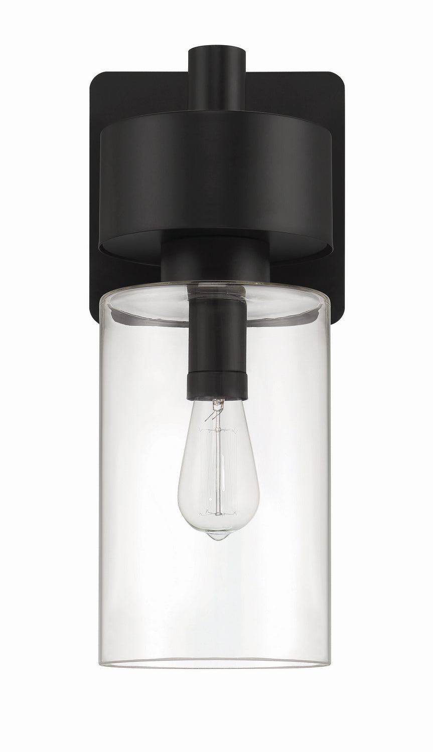 Bennet One Light Outdoor Wall Lantern in Midnight