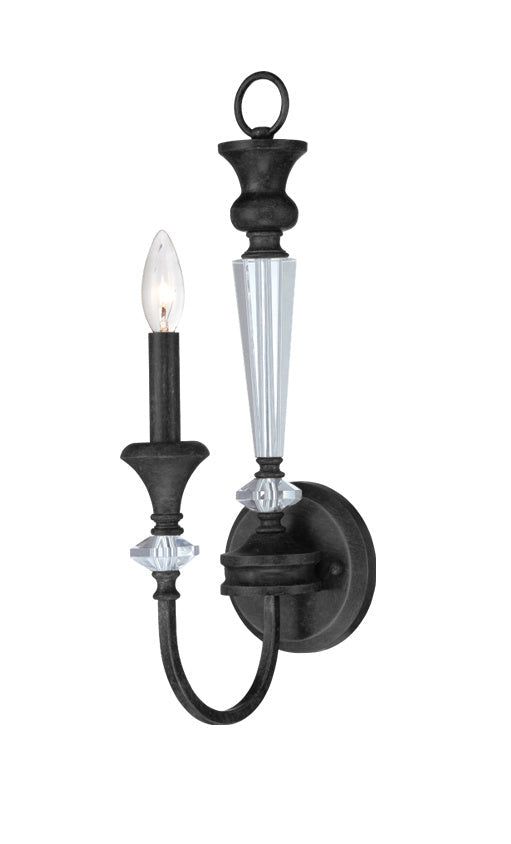 Boulevard One Light Wall Sconce in Mocha Bronze/Silver