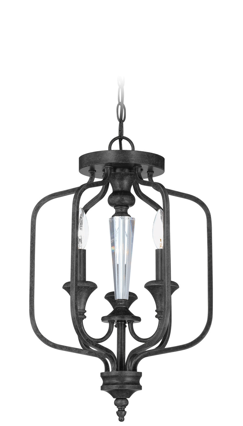 Boulevard Three Light Convertible Semi Flush in Mocha Bronze/Silver