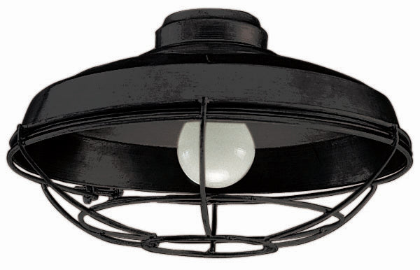 Bowl LED Fan Light Kit in Flat Black