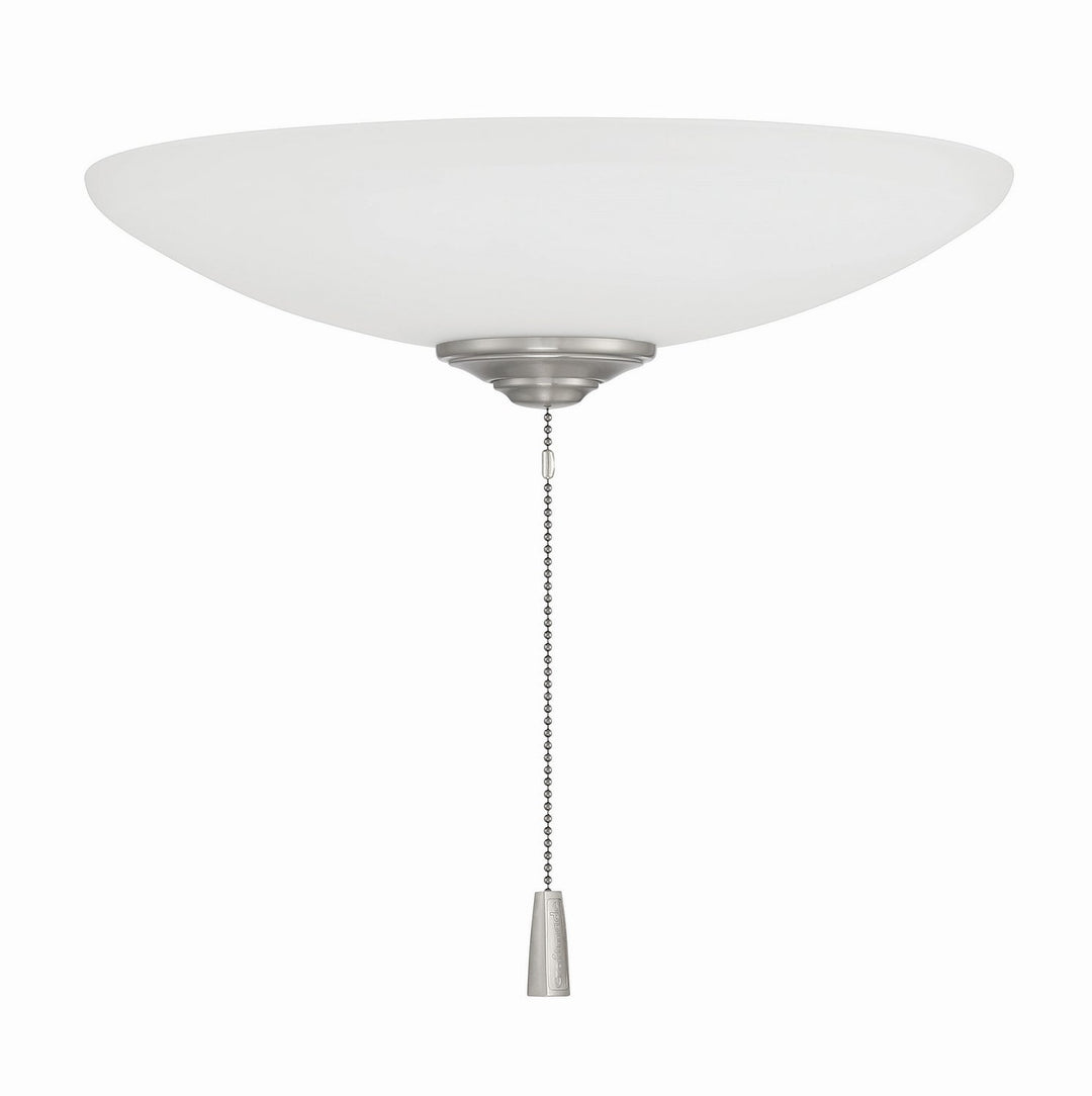 Bowl LED Fan Light Kit in White