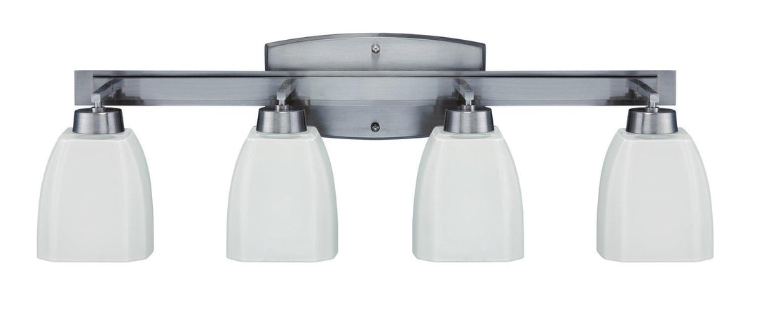 Bridwell Four Light Vanity in Brushed Polished Nickel