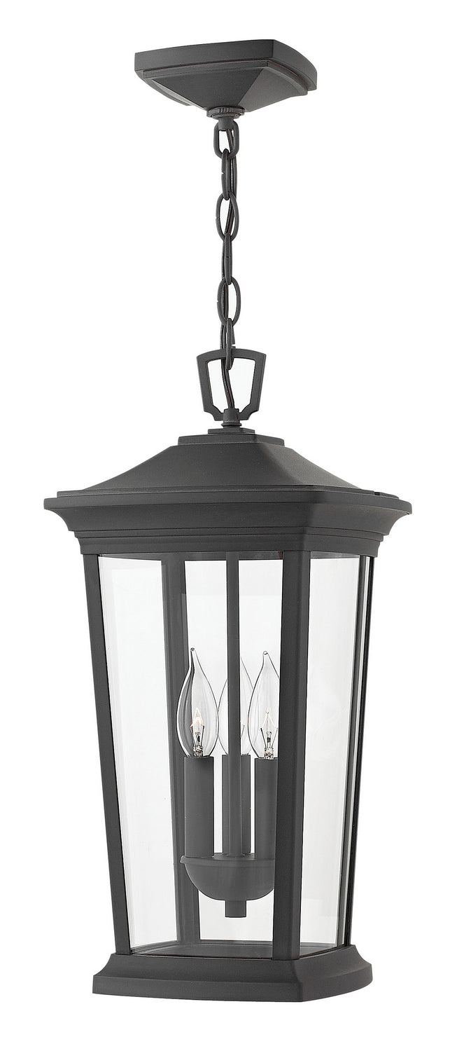 Bromley LED Hanging Lantern in Museum Black