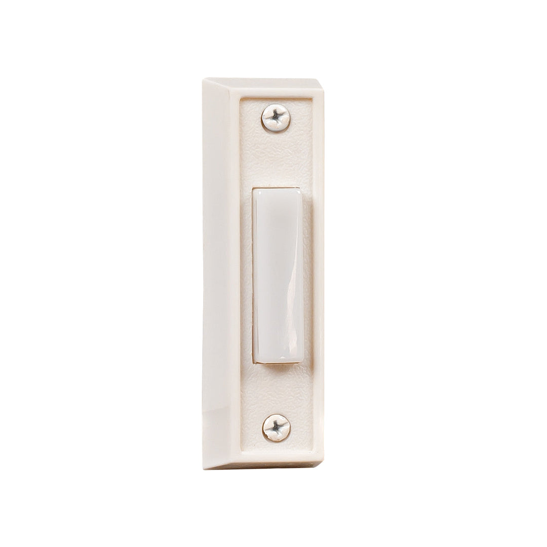 Builder Surface Mount Buttons Surface Mount Rectangle Lighted Push Button in White