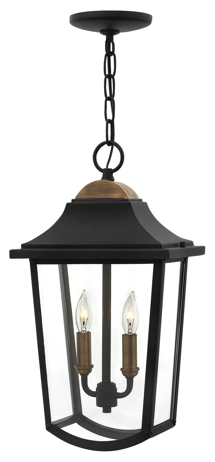 Burton LED Hanging Lantern in Black