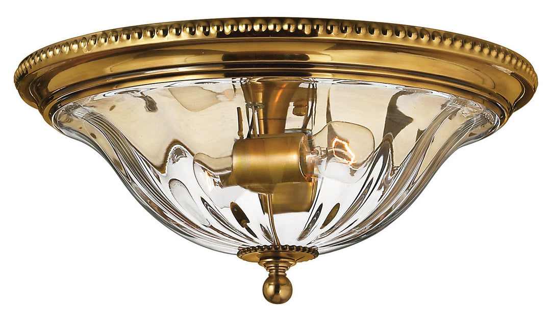 Cambridge LED Flush Mount in Burnished Brass