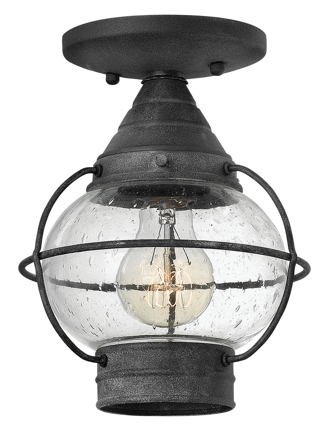 Cape Cod LED Flush Mount in Aged Zinc