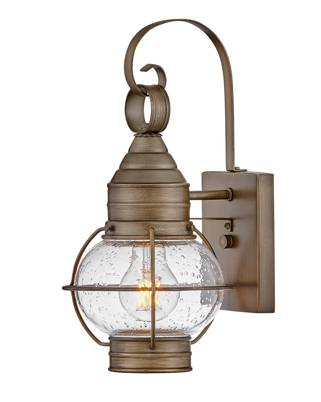 Cape Cod LED Wall Mount Lantern in Burnished Bronze