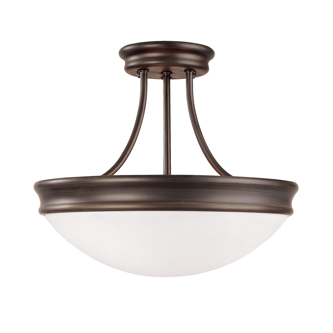 Capital Lighting Three Light Semi-Flush Mount