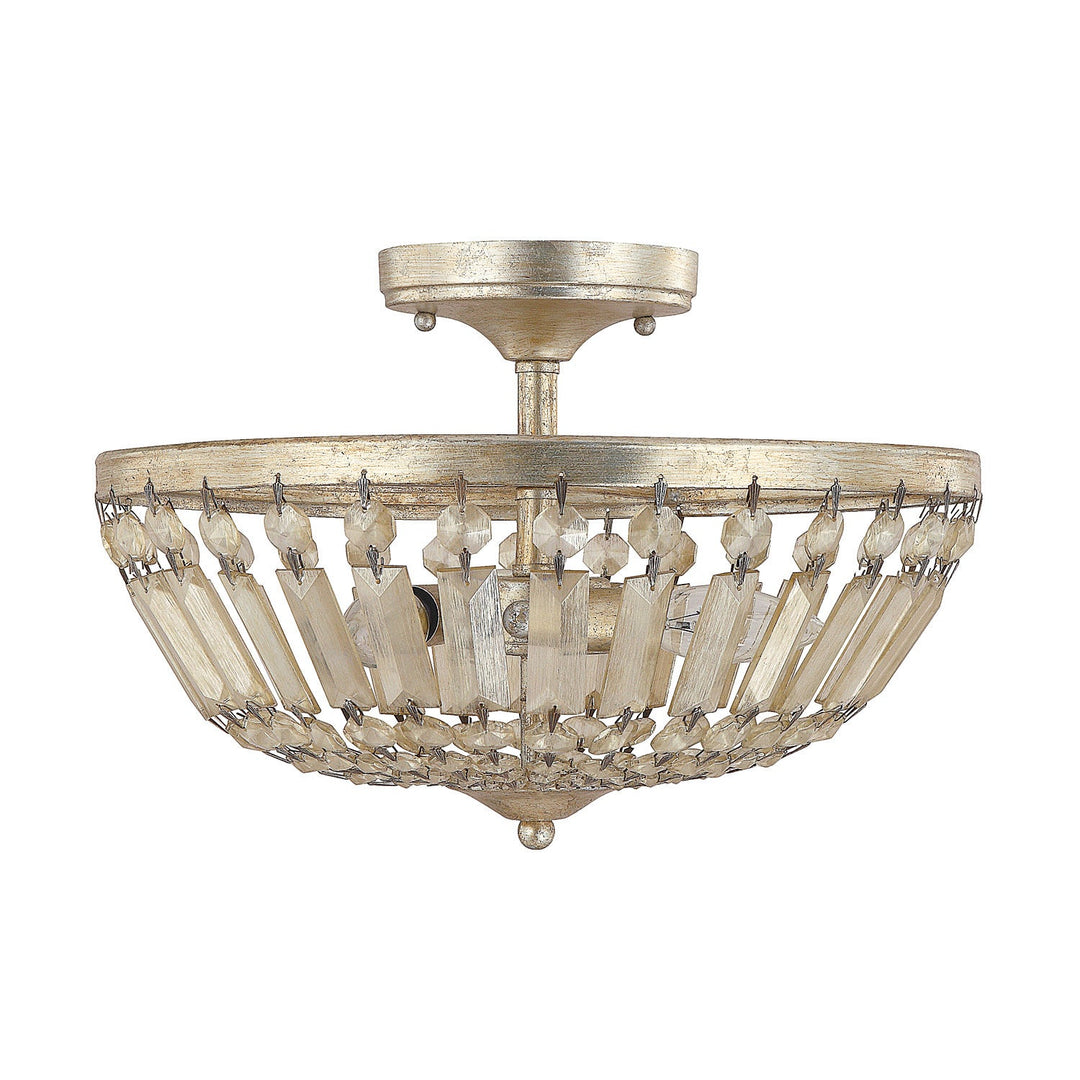 Capital Lighting Three Light Semi-Flush Mount