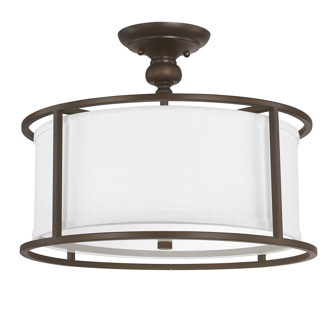 Capital Lighting Three Light Semi-Flush Mount
