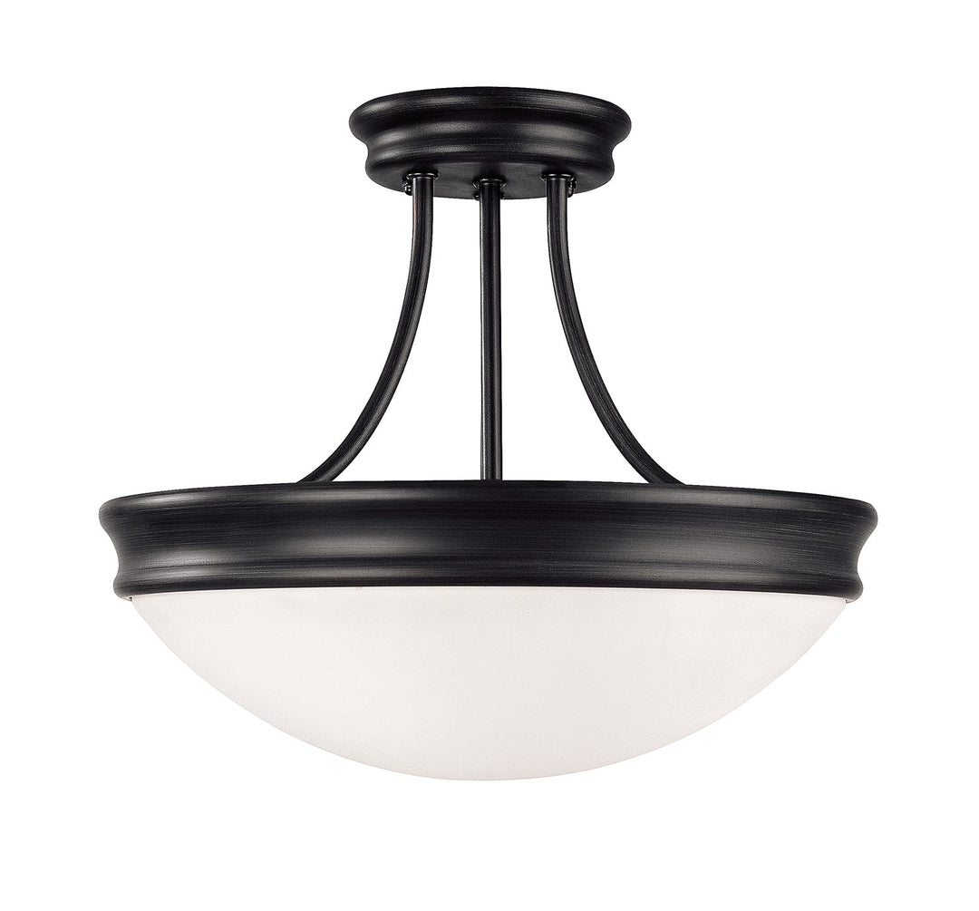 Capital Lighting Three Light Semi-Flush Mount