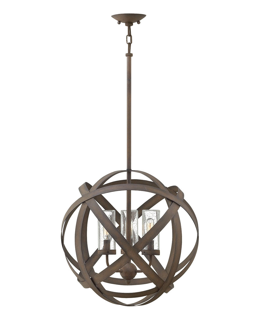 Carson LED Orb in Vintage Iron
