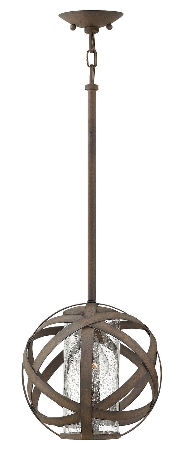 Carson LED Outdoor Pendant in Vintage Iron