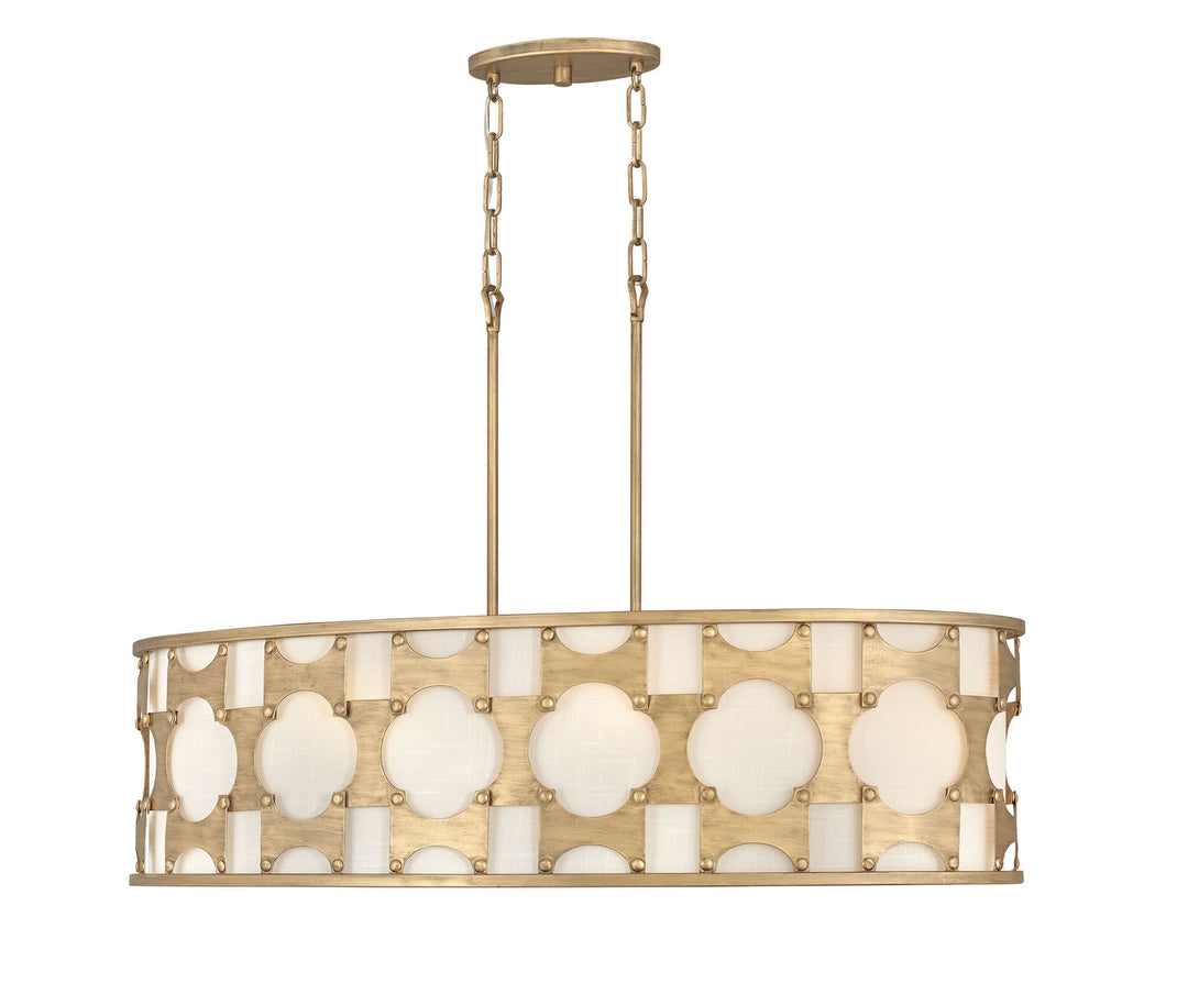 Carter LED Chandelier in Burnished Gold