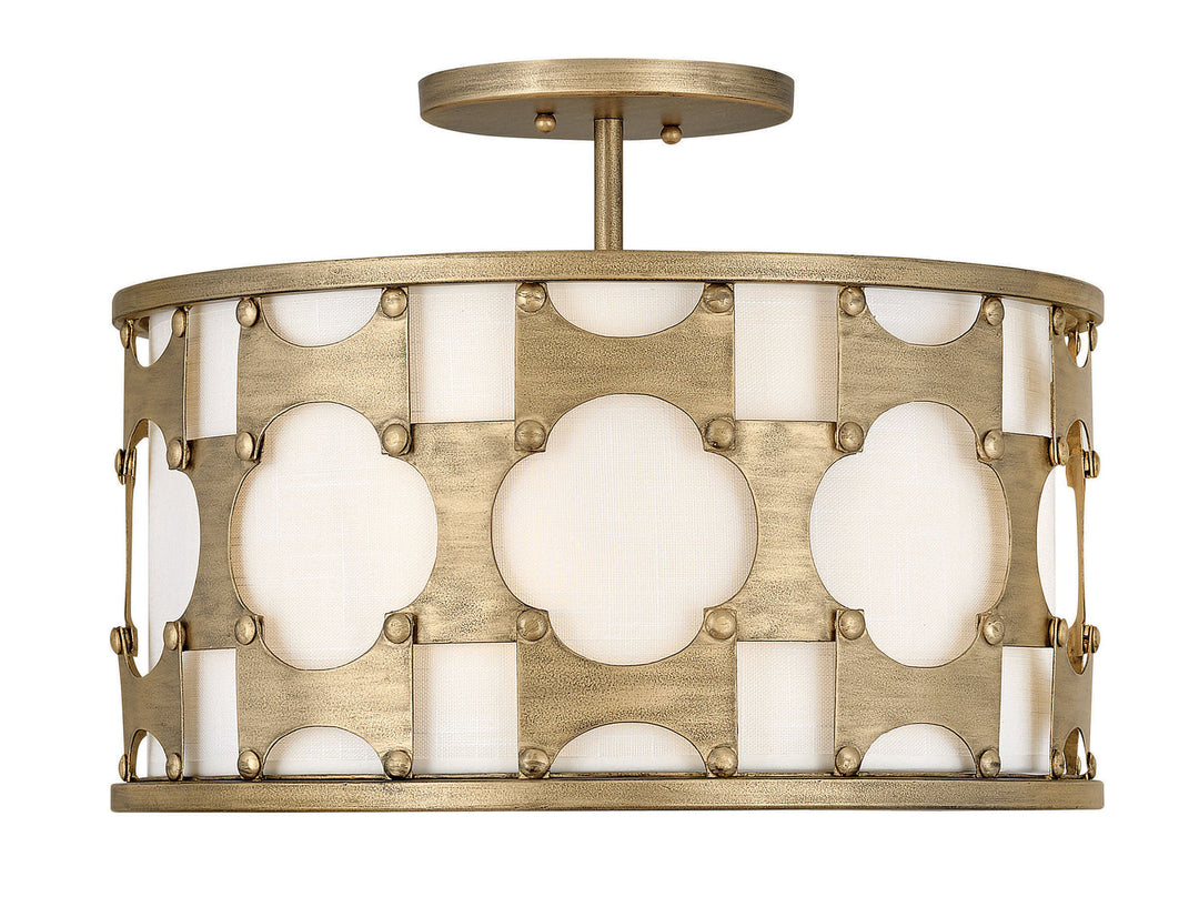Carter LED Foyer Pendant in Burnished Gold