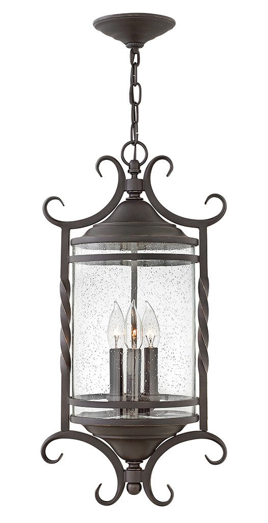Casa LED Hanging Lantern in Olde Black