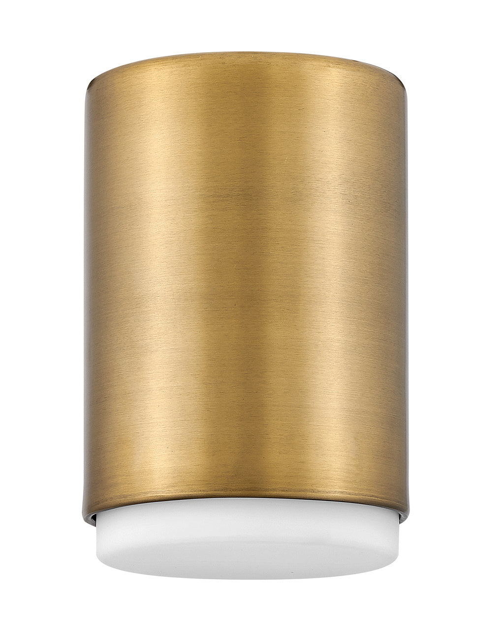 Cedric LED Flush Mount in Lacquered Brass