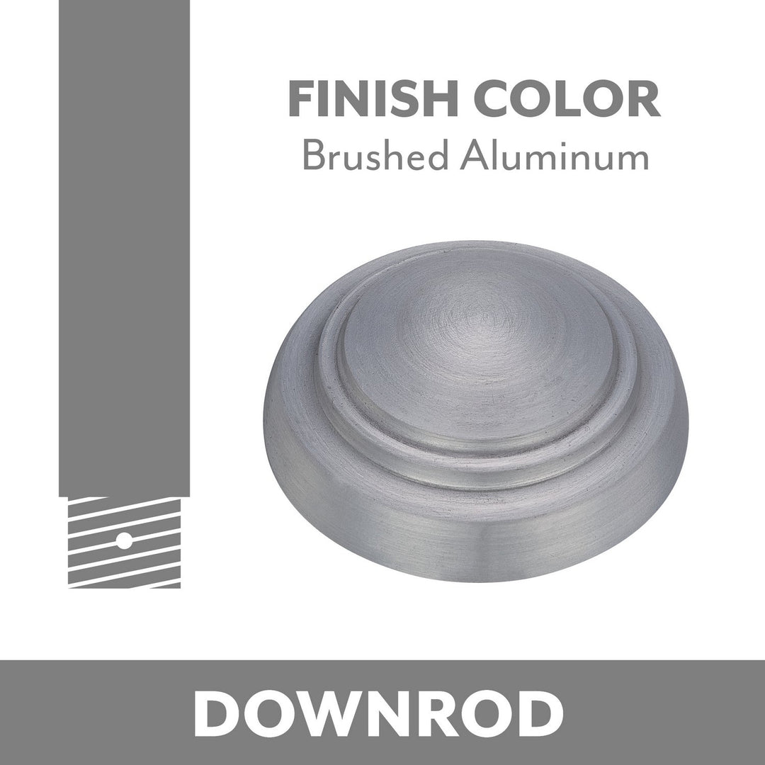 Ceiling Fan Downrod Coupler in Brushed Aluminum