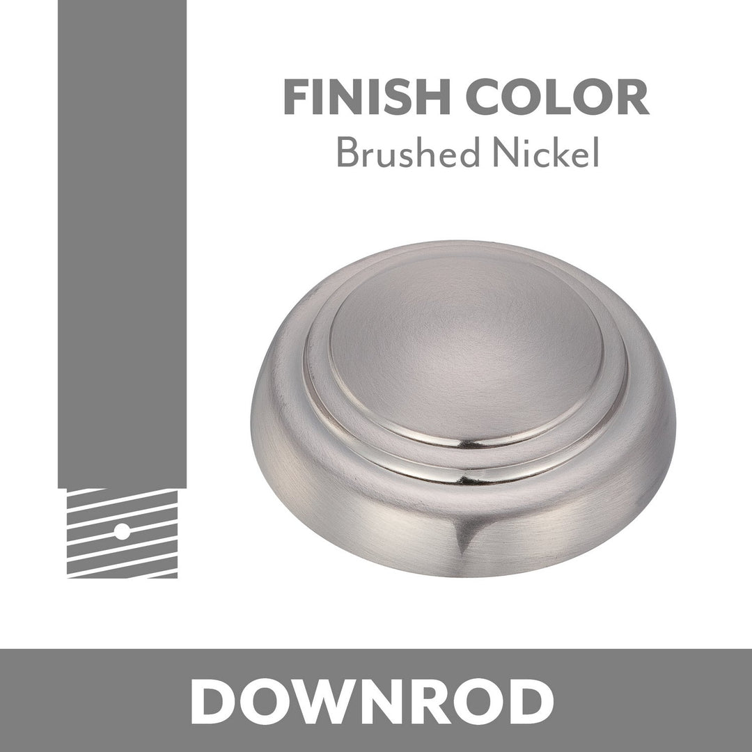 Ceiling Fan Downrod Coupler in Brushed Nickel