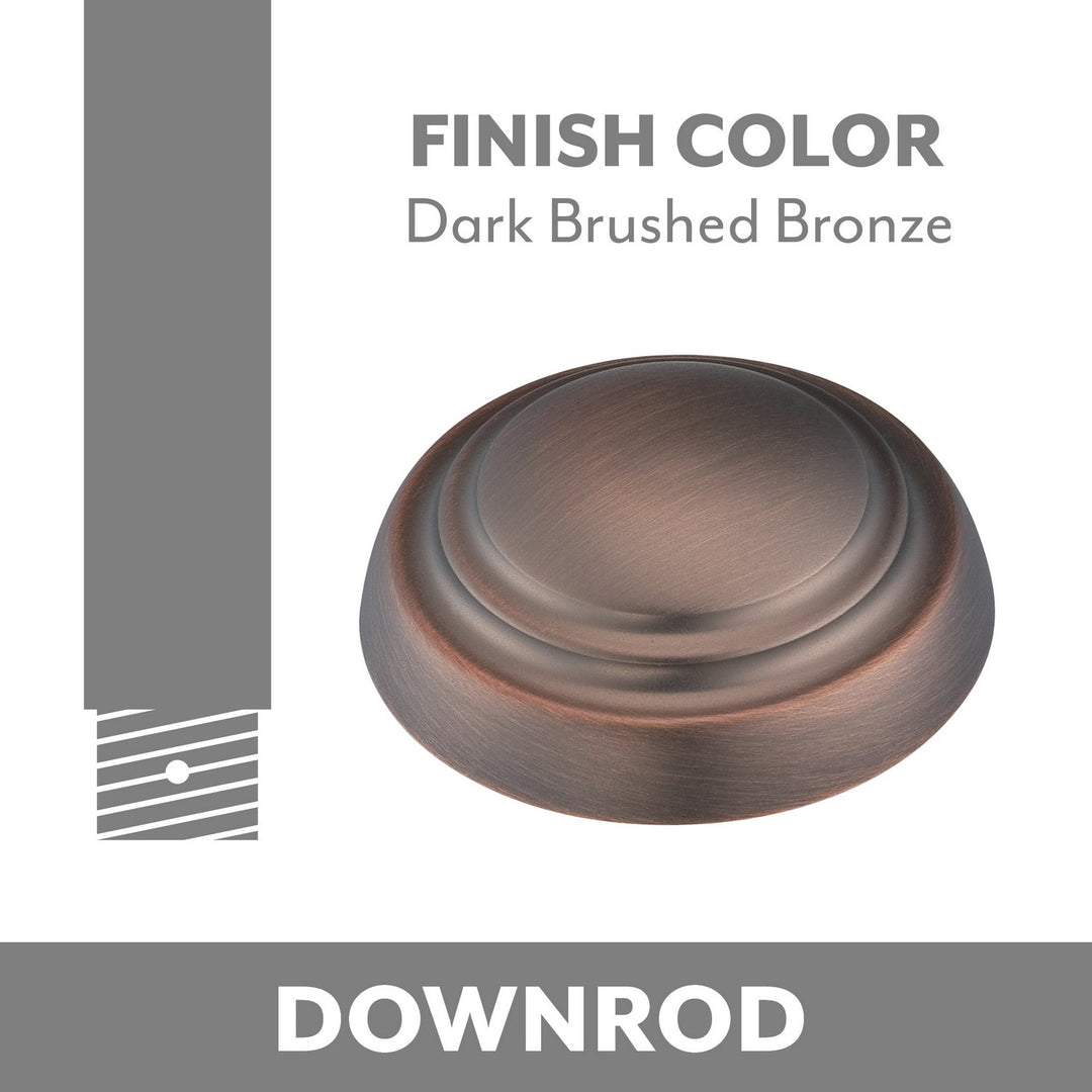 Ceiling Fan Downrod Coupler in Dark Brushed Bronze