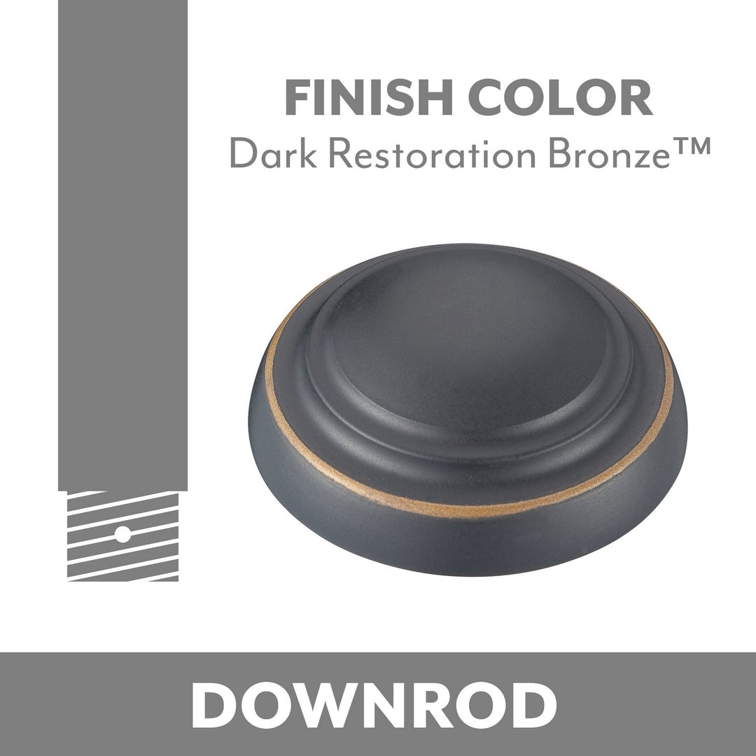 Ceiling Fan Downrod Coupler in Dark Restoration Bronze