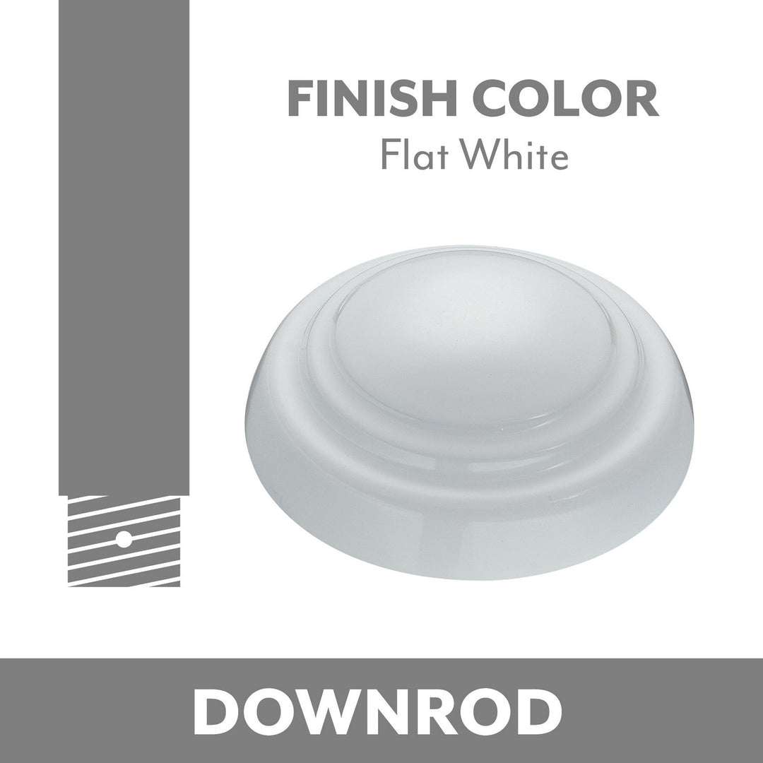 Ceiling Fan Downrod Coupler in Flat White