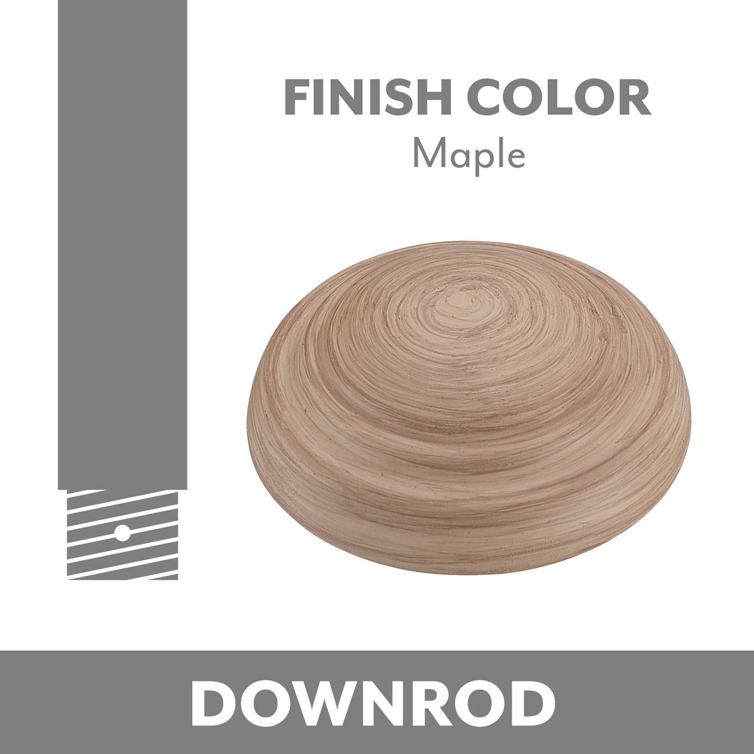 Ceiling Fan Downrod Coupler in Maple